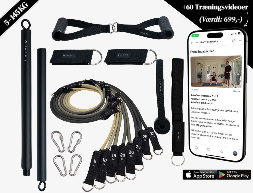 JAAFIT PRO + Powerpress + Elastikbeskytter + Multipunkt-Døranker