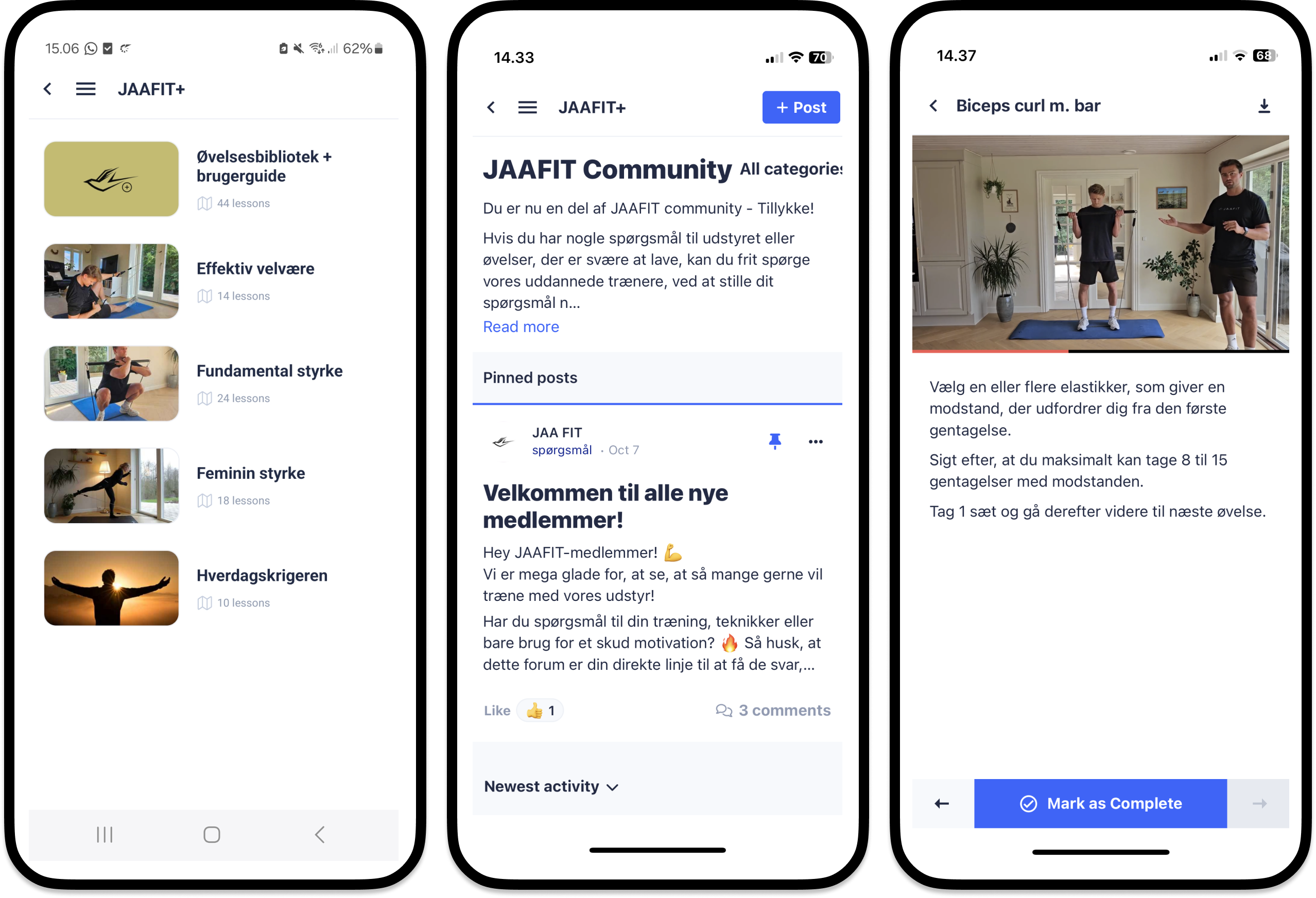 JAAFIT Træningsapp